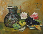 Still Life with Jug, Fruit and Flowers
