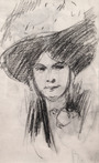 Woman in a Broad-brimmed Hat